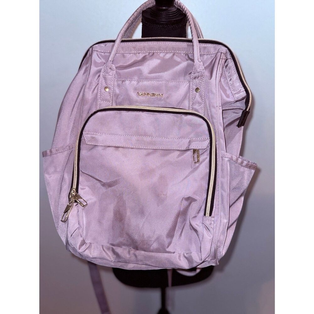 Laptop Backpack "Dusty Pink" 15.6" VANKEAN Women Carry-On Work Bag w/ USB Port